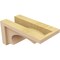 Ekena Millwork 5"W x 10"D x 5"H Wide Emerson Rough Cedar Woodgrain TimberThane Corbel, Primed Tan CORUR05X10X05EMRRCPR - alternate 2